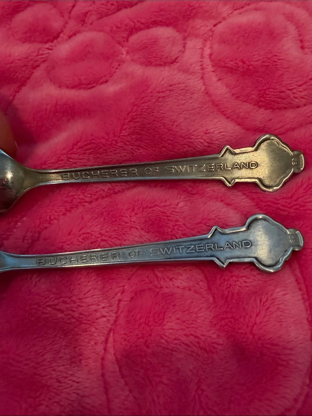 Vintage Rolex Bucherer Swiss Souvenir Spoons - Set of 7